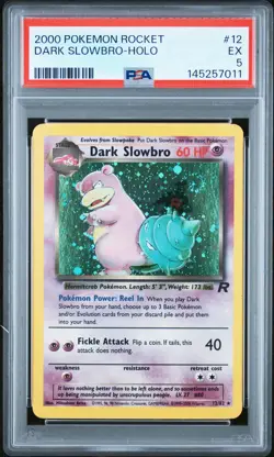 2000 POKEMON ROCKET #12 DARK SLOWBRO-HOLO PSA 5 - Image 1