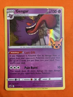 Gengar Holo Rare #57 Pokemon Chilling Reign 2021 TCG - Image 1