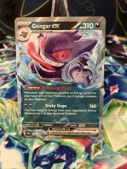 Gengar ex 104/162 Temporal Forces Double Rare Pokemon NM - Image 1
