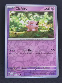 Clefairy 081/197 Common Obsidian Flames Pokemon Reverse Holo NM - Image 1
