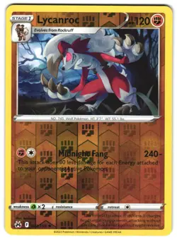 Lycanroc 074/159 Reverse Holo Crown Zenith Pokemon TCG - Image 1