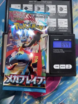 Heavy 8.44g Pokemon Sealed Mega Brave Japanese Booster Pack - Image 1