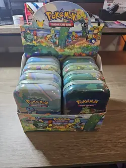 Pokemon Celebrations 25th Anniversary Mini Tins Full Set With Display Box -Empty 820650809378 - Image 1