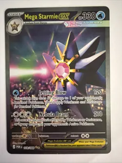 Pokemon TCG Mega Starmie Ex 118/088 Hyper Rare Gold SIR MINT Never Played - Image 1