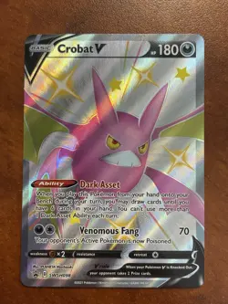 Pokemon-Crobat V-Full Art-SWSH: Sword & Shield Promo-SWSH098-Holo Promo - Image 1