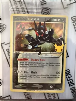 Pokemon TCG Greninja Gold Star SWSH144 - Celebrations Black Star Promo - Sealed - Image 2