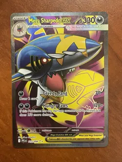 Pokemon Mega Sharpedo EX Phantasmal Flames 113/094 Ultra Rare Full Art holo - Image 1