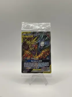 2019 Pokemon Moltres Zapdos Articuno GX #SM210 Stained Glass Promo Sealed - Image 1