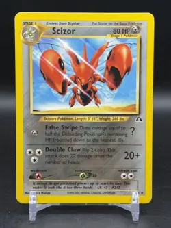 Pokemon TCG Scizor 29/75 Neo Discovery Rare English LP - Image 1