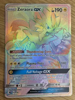 Pokemon Zeraora GX (Secret) 221/214 Sm-Lost Thunder Holo - Image 1