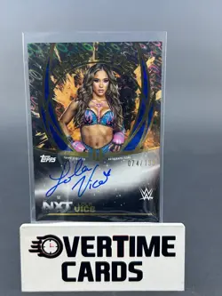 2025 Topps Universe WWE Lola Vice Next Level Auto Blue Pulse #/199 - Image 1