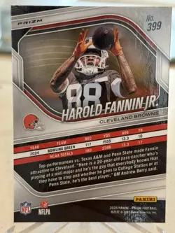 2025 Panini Prizm Harold Fannin Jr Snakeskin Rookie RC SSP Browns COLOR MATCH!🔥 - Image 2
