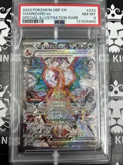 PSA 8 - Charizard ex 223/197 - Obsidian Flames - SIR - Pokemon TCG Card - Image 1