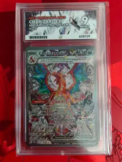 Pokemon TCG Charizard EX 223/197 SIR Obsidian Flames Scarlet & Violet Ace 9 Mint - Image 1