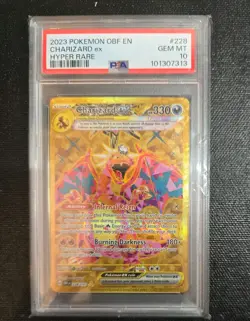 Pokemon TCG Charizard EX Obsidian Flames Hyper Rare 228/197 PSA 10 Gem Mint - Image 1