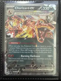125/197 Charizard ex Prize Pack Series Stamped Play Pokemon TCG Obsidian Flames - Image 1