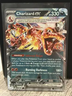 Pokemon TCG Charizard EX Obsidian Flames 125/197 NM Holo - Image 1