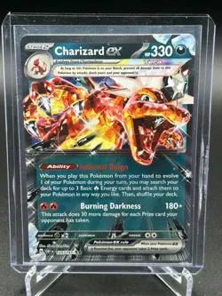 Pokemon TCG Charizard ex Obsidian Flames 125/197 NM - Image 1
