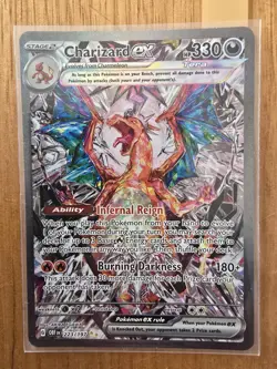 Pokemon TCG Charizard ex Sv03: Obsidian Flames 223/197 Holo Special Illustration - Image 3