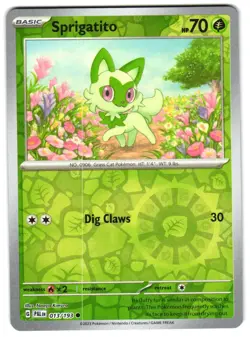 Sprigatito - 013/193 Reverse Holo SV02: Paldea Evolved Pokemon TCG - Image 1
