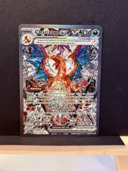 Pokemon TCG Charizard EX Obsidian Flames Holo Card 223/197 - Image 1
