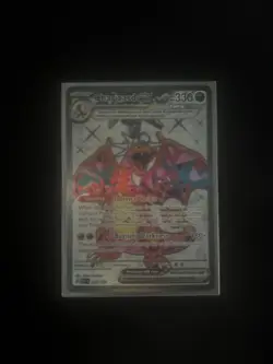 Pokemon TCG SV Obsidian Flames Charizard EX Ultra Rare Card 215/197 NM Condition - Image 1