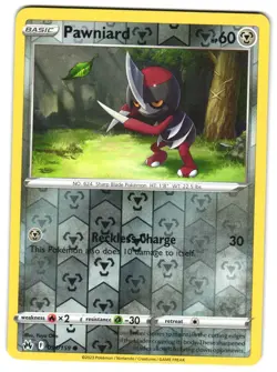 Pawniard (91) 091/159 Reverse Holo Crown Zenith Pokemon TCG - Image 1