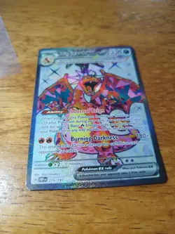 Pokemon TCG Obsidian Flames Charizard EX 215/197 Secret Rare - Image 2