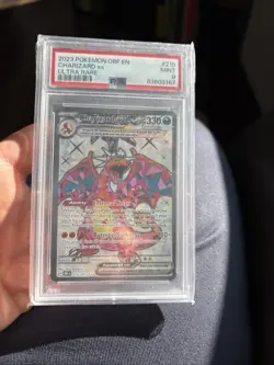 Pokemon TCG Charizard EX PSA 9 215/197 Obsidian Flames - Image 1