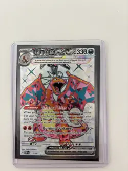 Pokemon TCG Charizard EX Sv03: Obsidian Flames Holo Card 215/197 Special Edition - Image 1