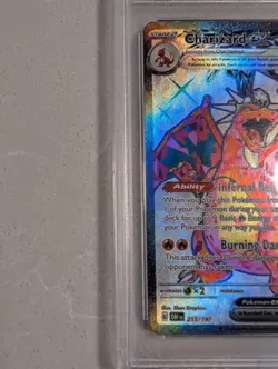 Pokemon TCG Charizard EX Obsidian Flames Holo Card 215/197 Special Edition PSA9 - Image 3