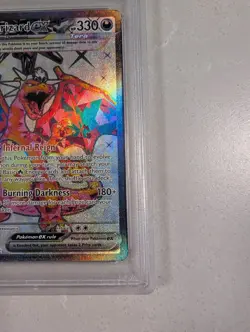 Pokemon TCG Charizard EX Obsidian Flames Holo Card 215/197 Special Edition PSA9 - Image 4