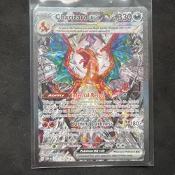 Pokemon TCG Obsidian Flames Charizard EX Sir Card 223/197 Nm - Image 1