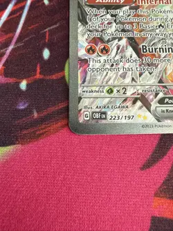 Pokemon TCG Charizard EX Obsidian Flames Card 223/197 Mint Condition - Image 2
