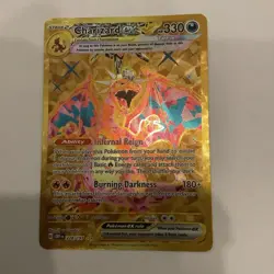 Pokemon TCG Gold Charizard EX Obsidian Flames 228/197 Gold Hyper Rare - Image 1