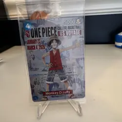 Bandai Namco One Piece CCG Monkey.D.Luffy US Voyage Promo Card P-1000 - Image 1