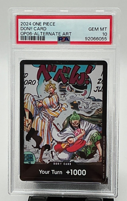 OP06 One Piece CCG TCG Don!! ZORO SANJI Alt Art Wings of The Captain PSA 10 2024 - Image 1