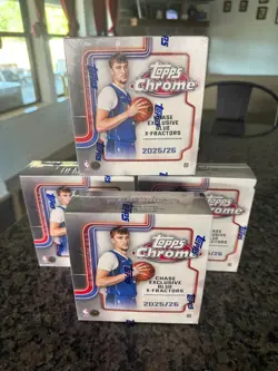 Topps Chrome Basketball 2025/26 Mega Box Flagg Sealed In Hand 1/Same Day Shipped - Image 1