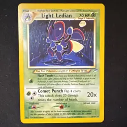 Pokemon Light Ledian Neo Destiny 24/105 70 HP Rare Regular Stage 1 English - Image 1