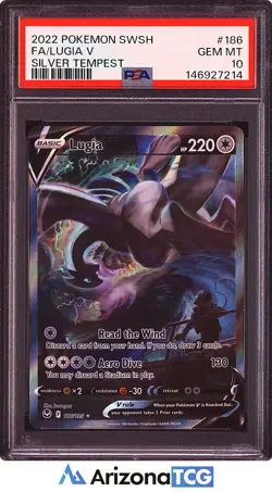 Pokemon 2022 Lugia V 186/195 Alt Art Silver Tempest GEM MINT PSA 10 - Image 1