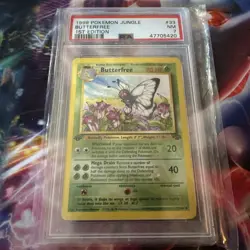 Butterfree 1999 Pokemon Jungle #33 1st Edition PSA 7 - Image 1