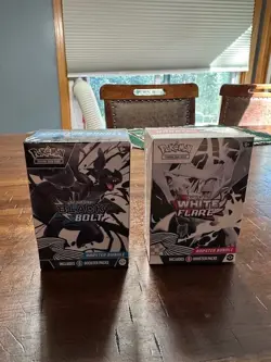 Pokemon Black Bolt and White Flare Booster Bundle Set of 2 Sealed - Image 1
