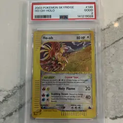 Pokemon TCG Crystal Ho Oh Holo Skyridge 149/144 Vintage Psa 2 - Image 1