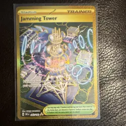 Pokemon Jamming Tower Hyper Rare Holo 243/182 Sv10 English gold - Image 1