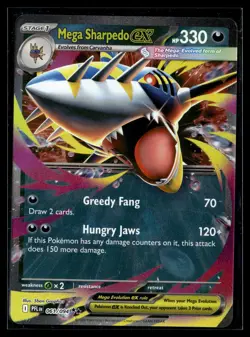 Pokemon TCG ME02: Phantasmal Flames #061/094 Mega Sharpedo ex - Image 1