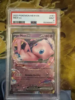 2023 POKEMON 151 MEW ex #151 PSA 9 MINT HP 180 GRADED SLAB - Image 1