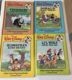 Vintage Walt Disney Beginning Reader Fun To Read Vol 1-19 Missing 18 Bantam Book - Image 5