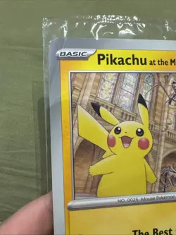 Pokemon TCG - Pikachu At The Museum Pokemon Promo Card X 4 - 1 Card Has A Crease - Image 2