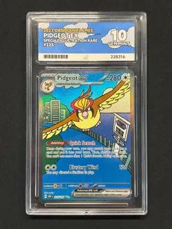 Pokemon Pidgeot EX Special Illustration Rare 225/197 Obsidian Flames Ace 10 - Image 1