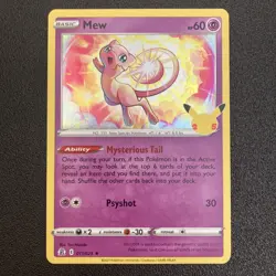 Mew 011/025 Celebrations 25th Anniversary Holo Pokemon Card - NM - Image 1
